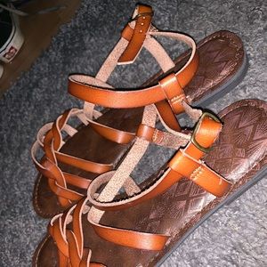 sandals . worn only 2 times .